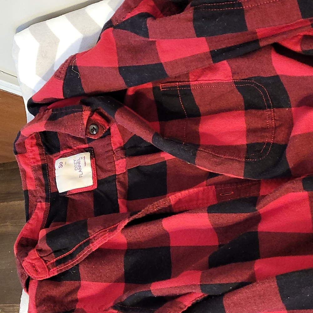 Buffalo plaid flannel shirt